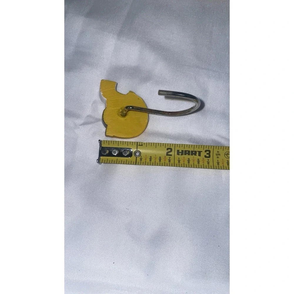 Green‎ Bay Packers NFL Shower Curtain Hooks Set of 10 Yellow Helmet Bathroom